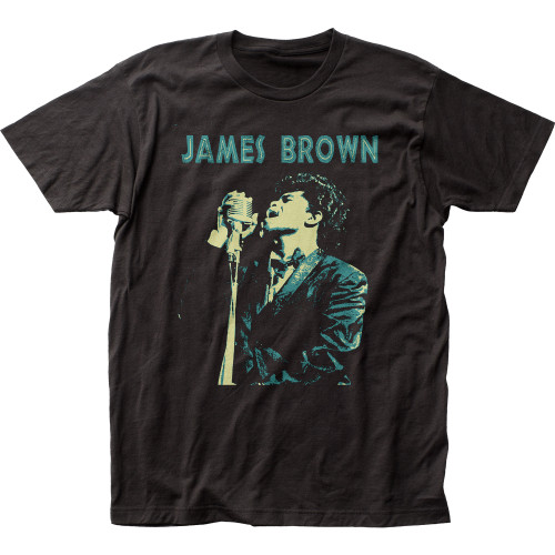 James Brown Singing Classic Fitted Jersey T-Shirt