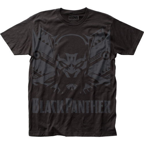 Black Panther Shadow Big Print Subway T-Shirt