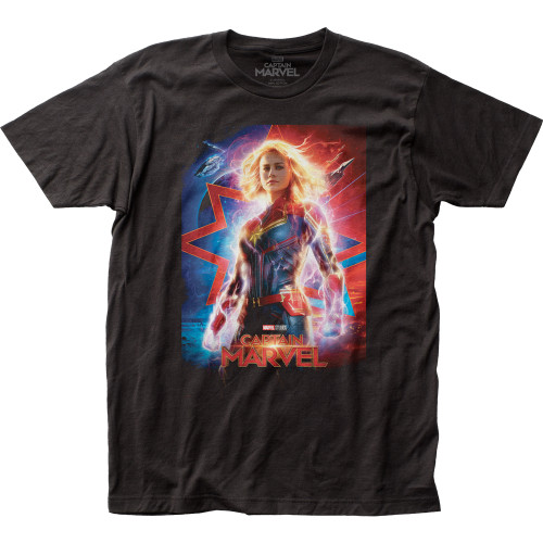 Captain Marvel Poster Fitted Jersey Classic T-Shirt
