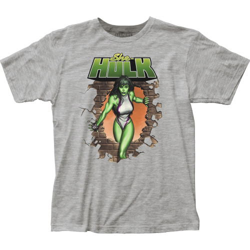 She-Hulk Bricks Fitted Jersey T-Shirt