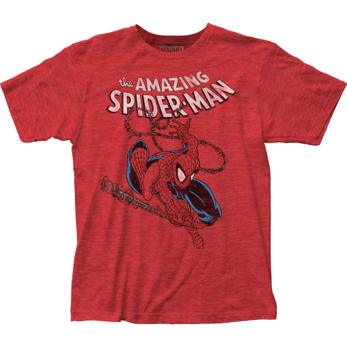 Spider-Man Spidey Swinging Classic Fitted Jersey T-Shirt