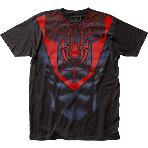 Spider-Man Morales Suit Classic Big Print Subway T-Shirt