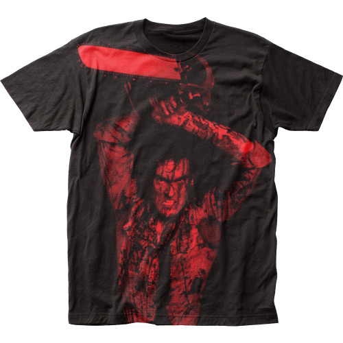 Evil Dead II Ash Williams Big Print Subway T-Shirt