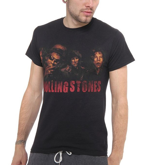 Rolling Stones - Smoke Band T-Shirt
