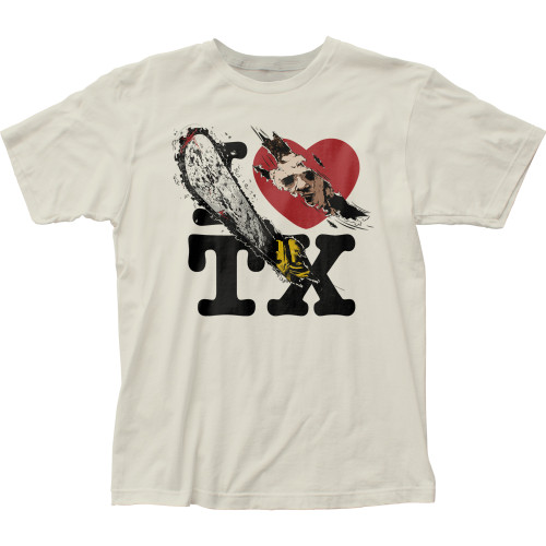 Texas Chainsaw Massacre I heart TX Fitted Jersey Classic T-Shirt