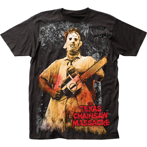 Texas Chainsaw Massacre Full-Color Chainsaw Big Print Subway Classic T-Shirt