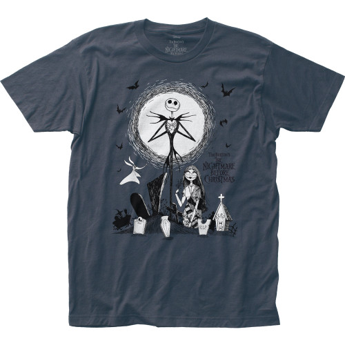 The Nightmare Before Christmas Graveyard Fitted Jersey T-Shirt