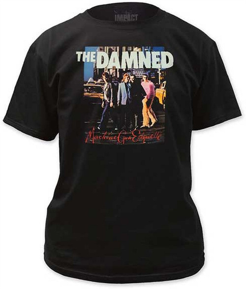 The Damned Machine Gun Etiquette Men's Black T-Shirt