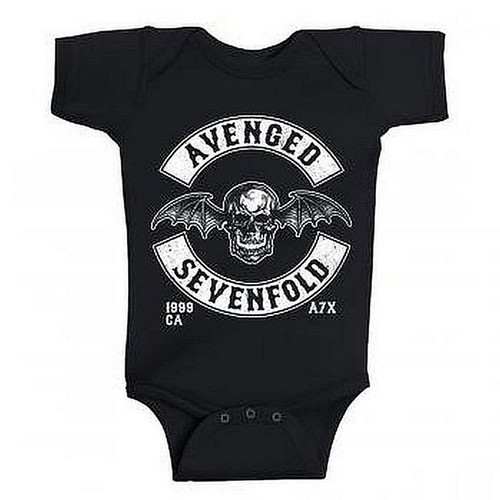 Avenged Sevenfold Deathbat Crest Est. 99 Baby Romper T-Shirt