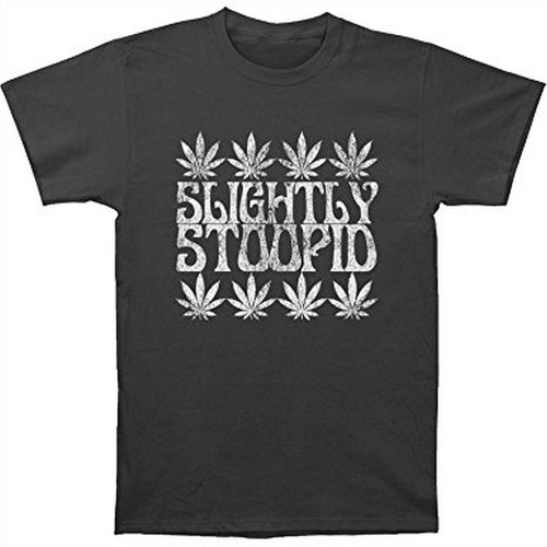 Slightly Stoopid Weed Leafs Men's Slim Fit T-Shirt