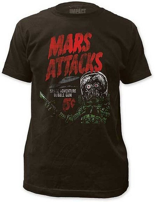 Mars Attacks Space Adventure Fitted T-Shirt