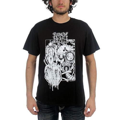 Napalm Death Old Logo With Back T-Shirt