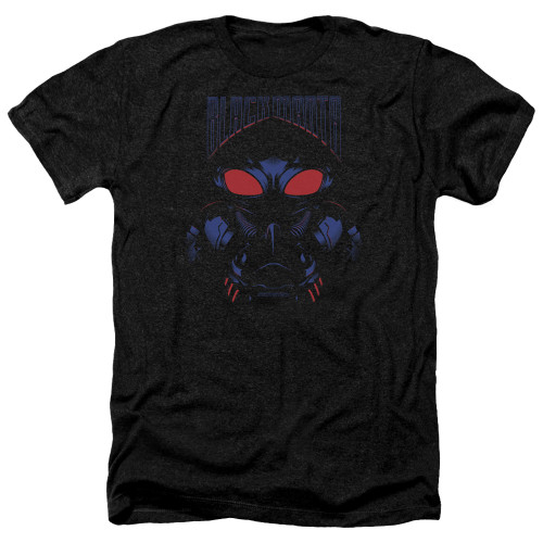 Aquaman Movie Black Manta Adult Heather T-Shirt Black