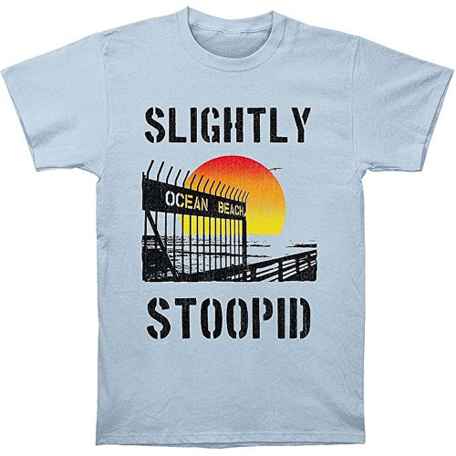 Slightly Stoopid Ocean Beach Gate Men's Slim Fit T-Shirt