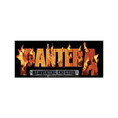 Pantera Fire Logo Reinventing The Steel Sticker