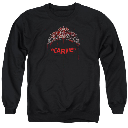 Carrie Prom Queen Adult Crewneck Sweatshirt Black