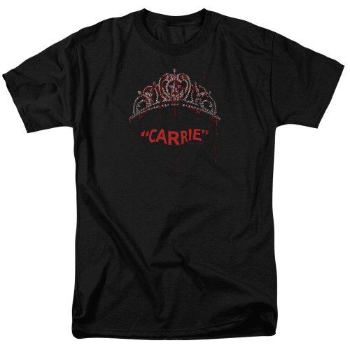 Carrie Prom Queen Adult 18/1 T-Shirt Black