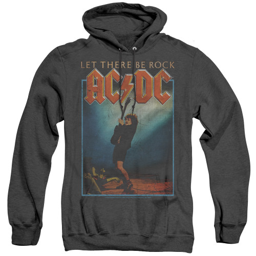 AC/DC Let There Be Rock Adult Heather Pullover Hoodie Sweatshirt Black