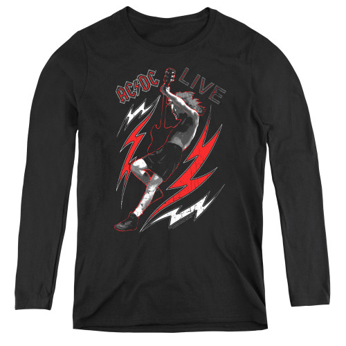 AC/DC Live Women's Long Sleeve T-Shirt Black