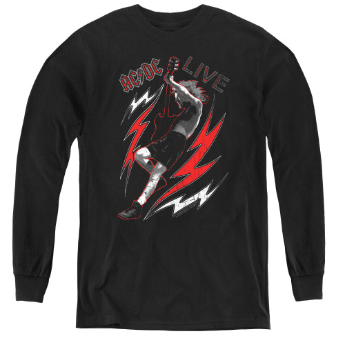 AC/DC Live Youth Long Sleeve T-Shirt Black