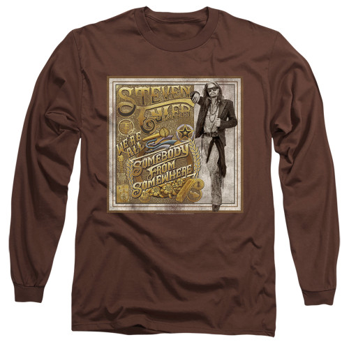 Steven Tyler Aerosmith Somebody From Somewhere Adult Long Sleeve T-Shirt Coffee