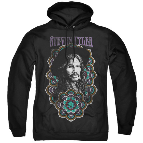 Steven Tyler Aerosmith Mandala Adult Pullover Hoodie Sweatshirt Black