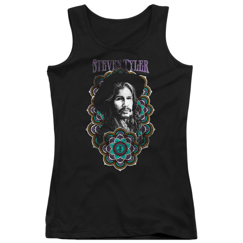 Steven Tyler Aerosmith Mandala Junior Women's Tank Top T-Shirt Black