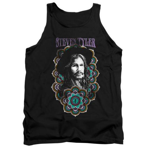 Steven Tyler Aerosmith Mandala Adult Tank Top T-Shirt Black