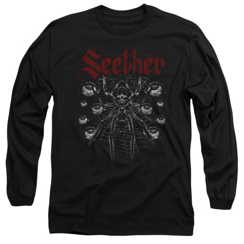 Seether Arachnoid Adult Long Sleeve T-Shirt Black