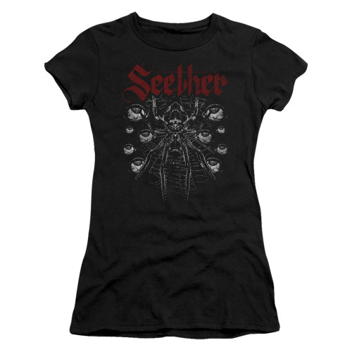 Seether Arachnoid Junior Women's Sheer T-Shirt Black