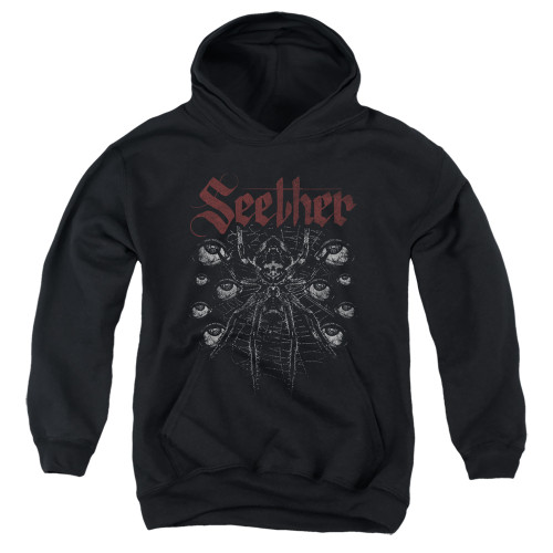 Seether Arachnoid Youth Pullover Hoodie Sweatshirt Black
