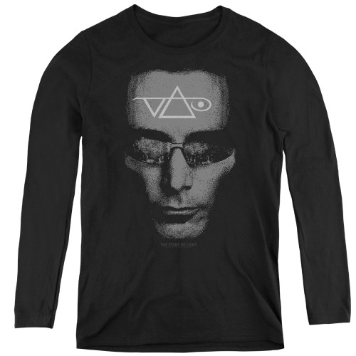 Steve Vai Vai Head Women's Long Sleeve T-Shirt Black