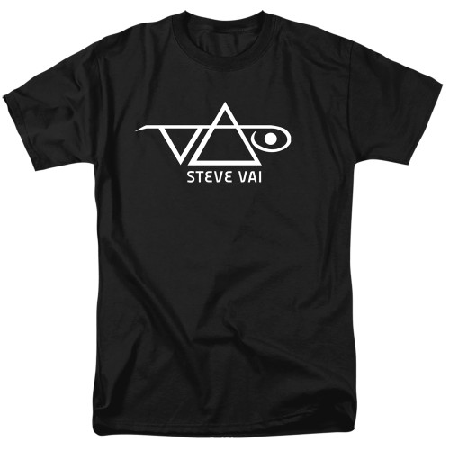 Steve Vai Logo Adult 18/1 T-Shirt Black