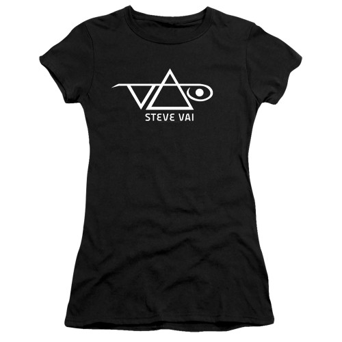 Steve Vai Logo Premium Junior Women's Sheer T-Shirt Black