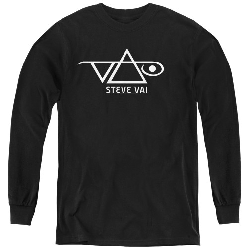 Steve Vai Logo Youth Long Sleeve T-Shirt Black
