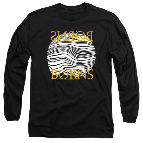 Borns Thumbprint Adult Long Sleeve T-Shirt Black