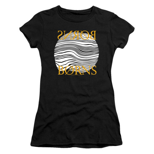 Borns Thumbprint Junior Women's Sheer T-Shirt Black