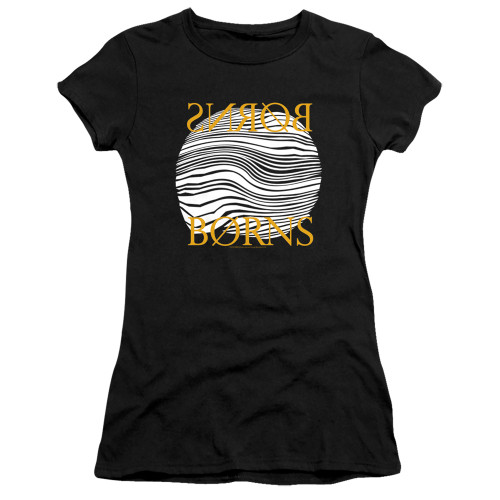 Borns Thumbprint Premium Junior Women's Sheer T-Shirt Black