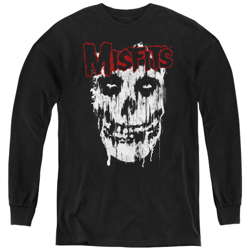 Misfits Splatter Youth Long Sleeve T-Shirt Black