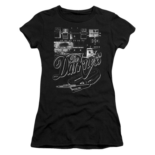 The Darkness Pedal Board Junior Women's Sheer T-Shirt Black