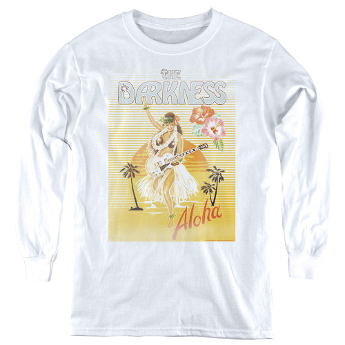 The Darkness Aloha Youth Long Sleeve T-Shirt White