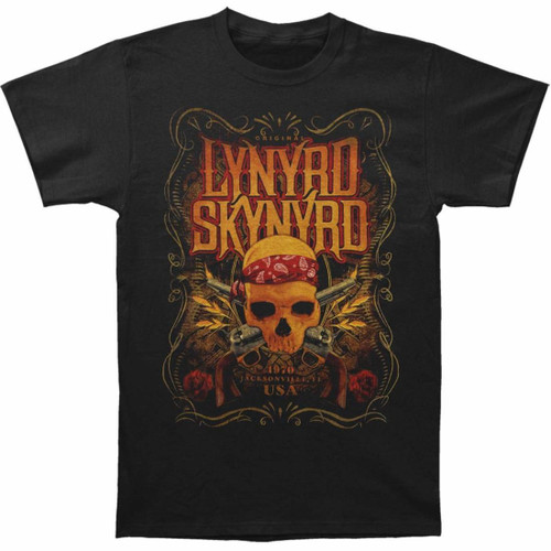 Lynyrd Skynyrd Skull With Gun Classic T-Shirt