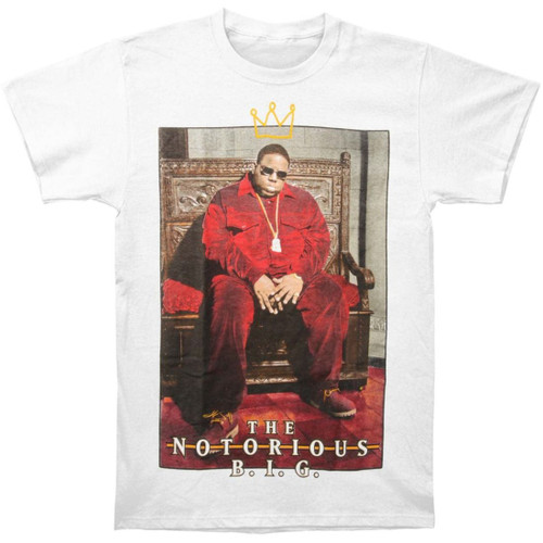 Notorious B.I.G. Biggie Crown Throne White Classic T-Shirt