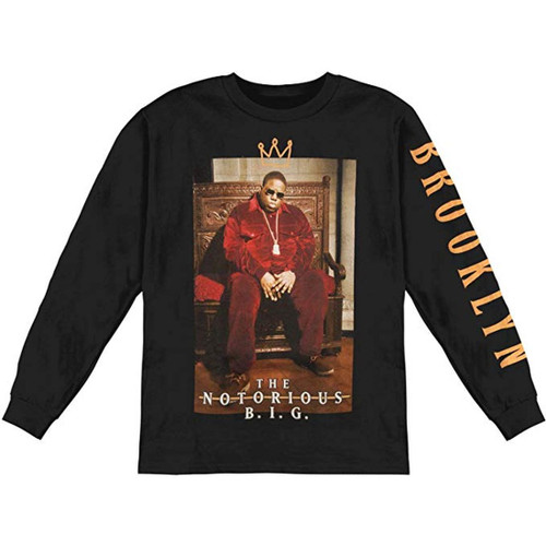 Notorious B.I.G. Crown Throne Long Sleeve Shirt