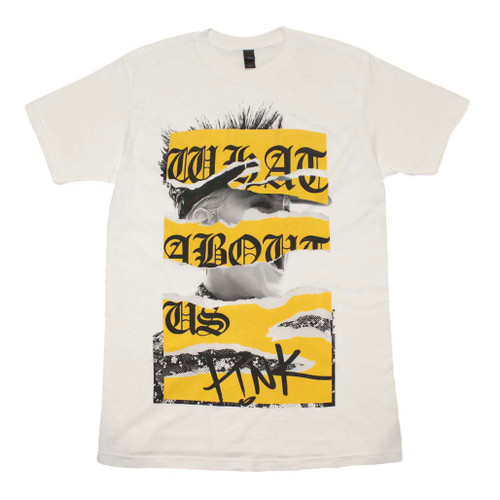 Pink What About Us Torn Classic T-Shirt