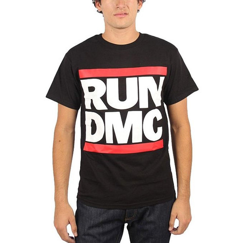 Run DMC Logo Black Classic T-Shirt