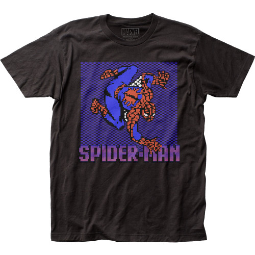 Spider-Man 8-Bit Crawler Fitted Jersey Classic T-Shirt