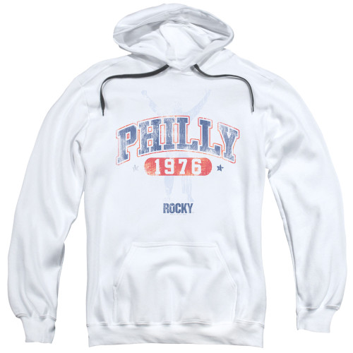 Mgm/Rocky Philly 1976 Adult Pullover Hoodie Sweatshirt White