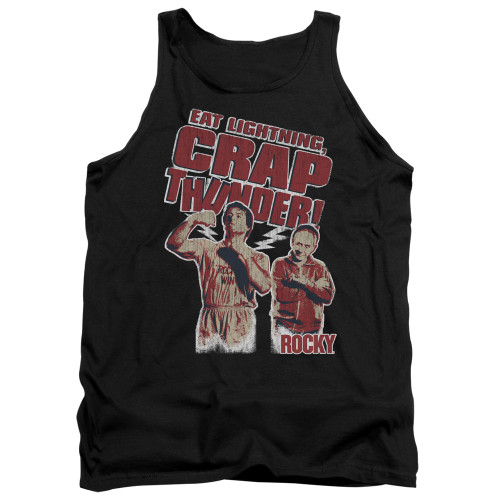 Rocky Eat Lightning Adult Tank Top T-Shirt Black