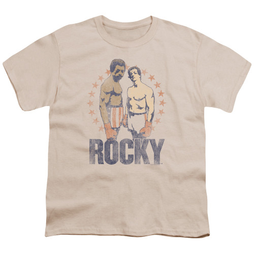 Rocky Creed And Balboa Youth T-Shirt Cream